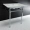 Fauceture KVPB31227W41 Dreyfuss 31" Console Sink W/SS Leg (4", 3 Hole), Wht/Chrome KVPB31227W41 - alternate 6